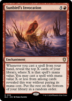 Sunbird's Invocation [Bloomburrow Commander]-1