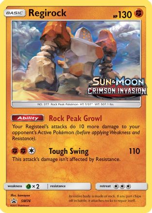 Regirock (SM74) [Sun & Moon: Black Star Promos]-1