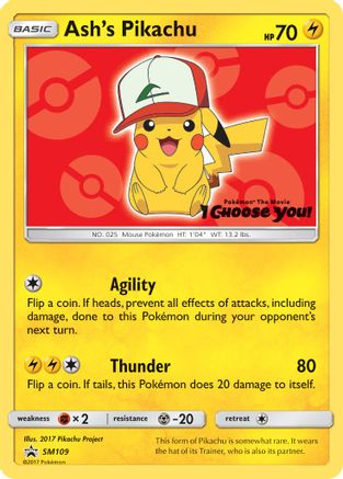 Ash's Pikachu (SM109) [Sun & Moon: Black Star Promos]-1