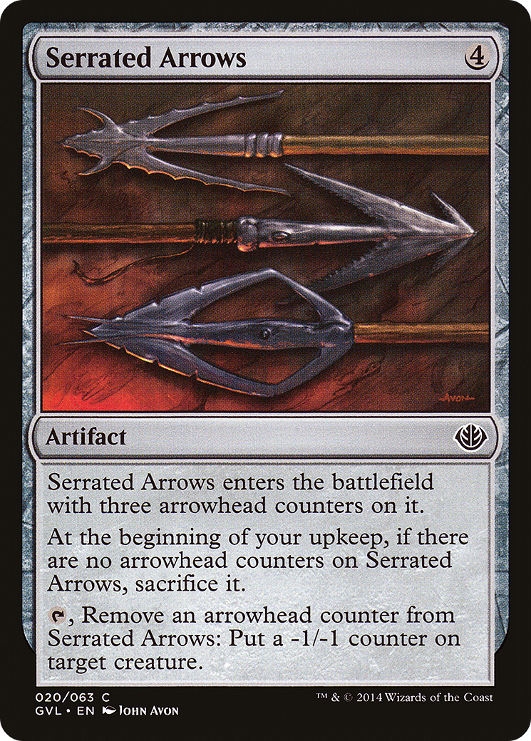 Serrated Arrows (Garruk vs. Liliana) [Duel Decks Anthology]-1