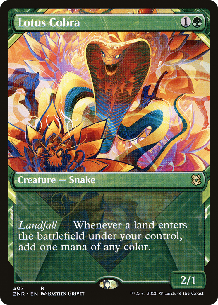 Lotus Cobra (Showcase) [Zendikar Rising]-1