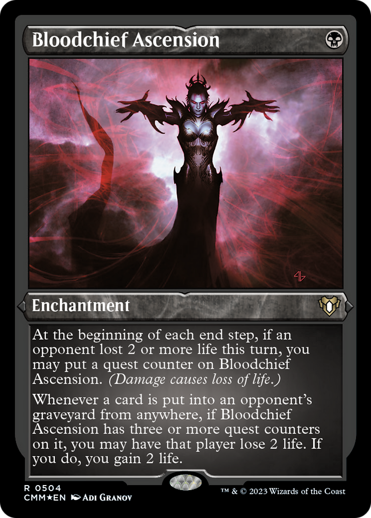 Bloodchief Ascension (Foil Etched) [Commander Masters]-1
