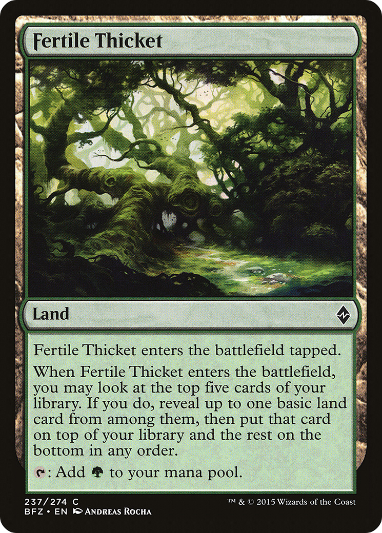 Fertile Thicket [Battle for Zendikar]-1