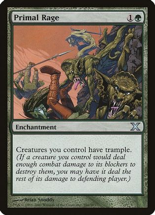Primal Rage (10E-286) - 10th Edition Foil-1