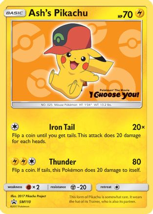 Ash's Pikachu (SM110) [Sun & Moon: Black Star Promos]-1