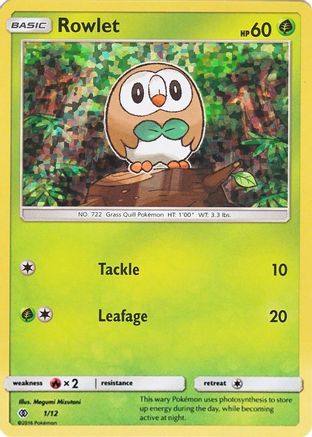 Rowlet (1/12) [McDonald's Promos: 2017 Collection]-1