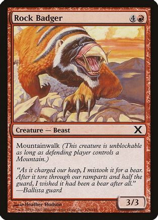 Rock Badger (10E-226) - 10th Edition Foil-1