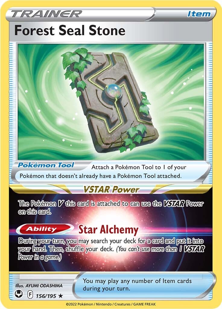 Forest Seal Stone (156/195) [Sword & Shield: Silver Tempest]-2
