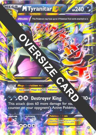 M Tyranitar EX (43/98) (Jumbo Card) [XY: Ancient Origins]-1