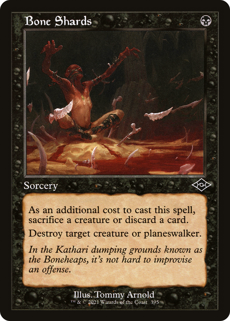 Bone Shards (Retro Frame) (MH2-395) - Modern Horizons 2 Etched Foil-1