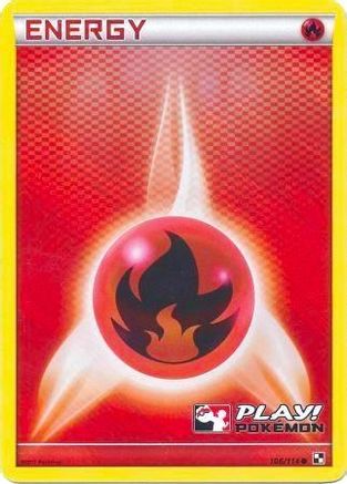 Fire Energy (106/114) (Play Pokemon Promo) [Black & White: Base Set]-1