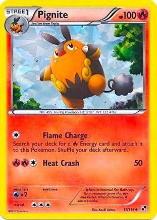 Pignite (17/114) (Cracked Ice Holo) [Black & White: Base Set]-1