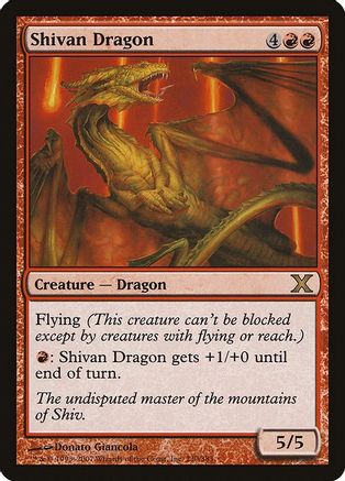 Shivan Dragon (10E-230) - 10th Edition-1