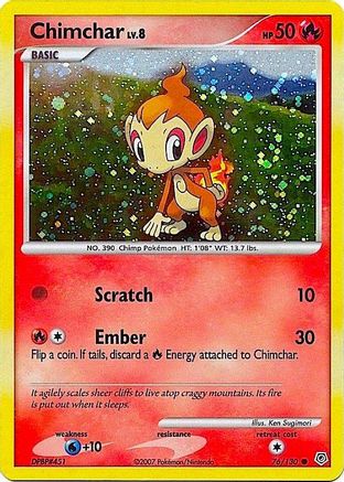 Chimchar (76/130) (Cosmos Holo) [Diamond & Pearl: Base Set]-1