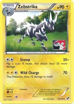 Zebstrika (42/114) (League Promo) [Black & White: Base Set]-1