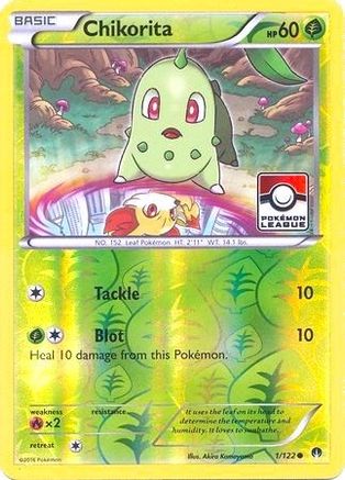 Chikorita (1/122) (League Promo) [XY: BREAKpoint]-1