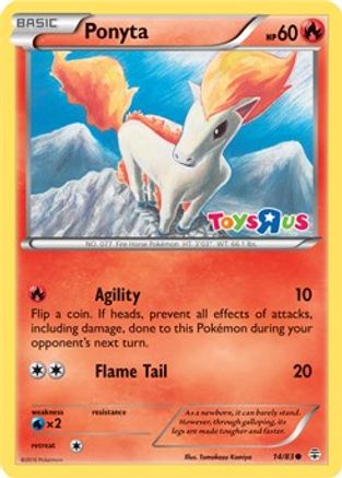 Ponyta (14/83) (Toys R Us Promo) [XY: Generations]-1