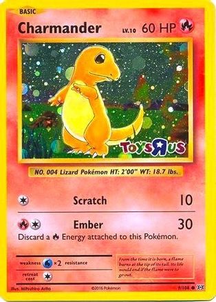 Charmander (9/108) (Toys R Us Promo) [XY: Evolutions]-1
