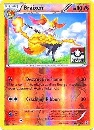 Braixen (12/124) (League Promo) [XY: Fates Collide]-1