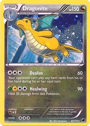Dragonite (83/116) (Cosmos Holo) (Blister Exclusive) [Black & White: Plasma Freeze]-1