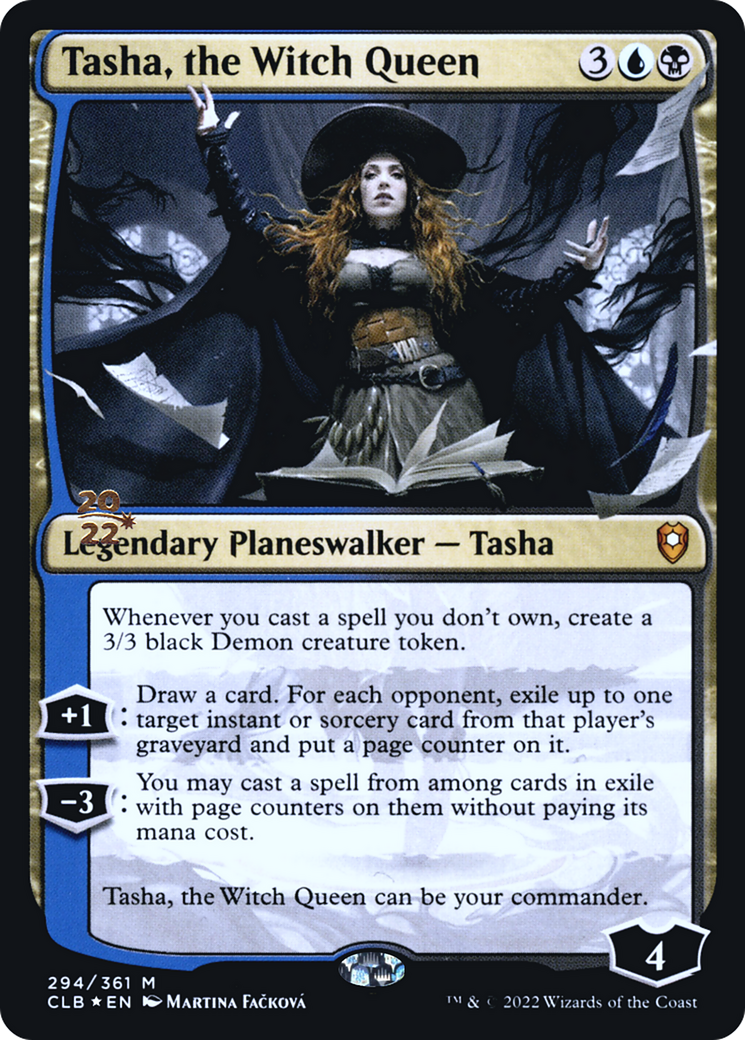 Tasha, the Witch Queen [Commander Legends: Battle for Baldur's Gate Prerelease Promos]-1
