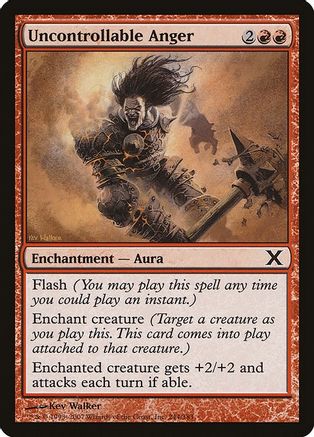 Uncontrollable Anger (10E-244) - 10th Edition Foil-1