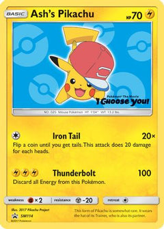 Ash's Pikachu (SM114) [Sun & Moon: Black Star Promos]-1