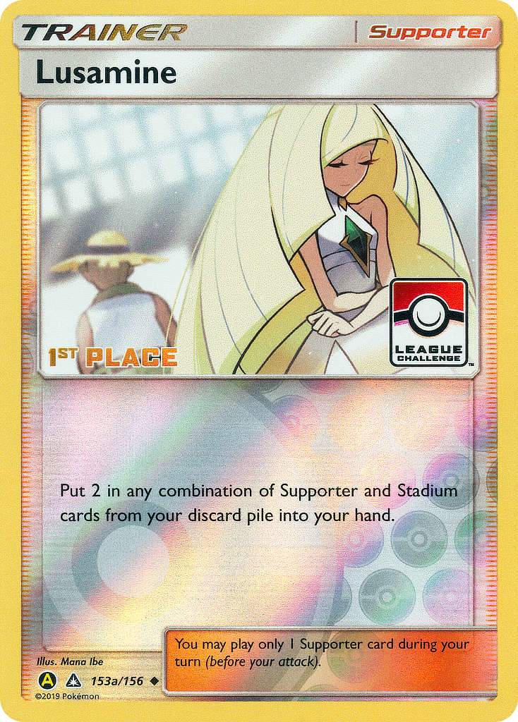 Lusamine 153a  - Reverse Holofoil Ultra Prism - Rare Ultra-1