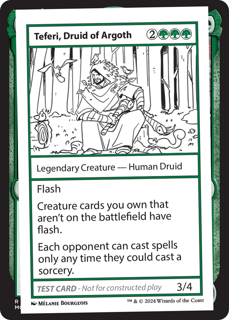 Teferi, Druid of Argoth [Mystery Booster 2 Playtest Cards]-1
