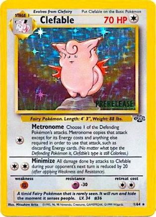 Clefable (1/64) (Prerelease Promo) [Jungle Unlimited]-1