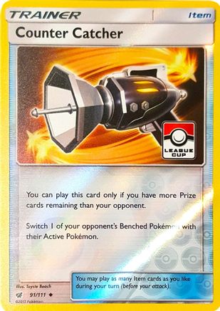 Counter Catcher (91/111) (League Promo) [Sun & Moon: Crimson Invasion]-1