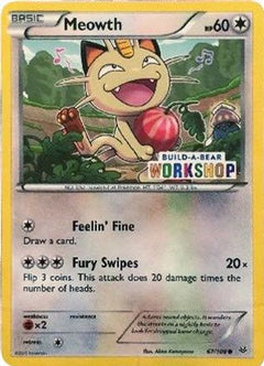 Meowth (67/108) (Build A Bear Workshop Exclusive) [XY: Roaring Skies]-1
