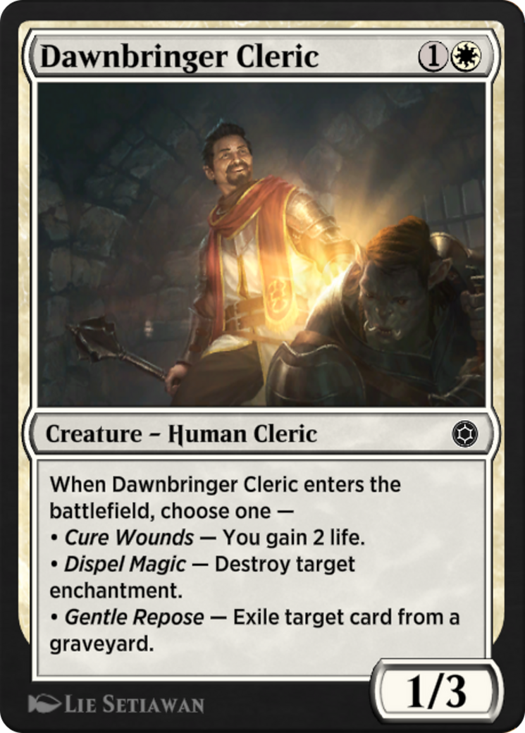 Dawnbringer Cleric (HBG-087) - Alchemy Horizons: Baldur's Gate-1