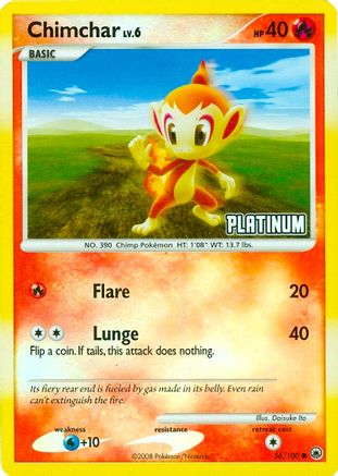 Chimchar (56/100) [Burger King Promos: 2009 Collection]-1