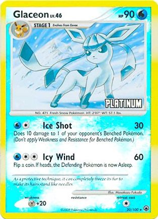 Glaceon (20/100) [Burger King Promos: 2009 Collection]-1