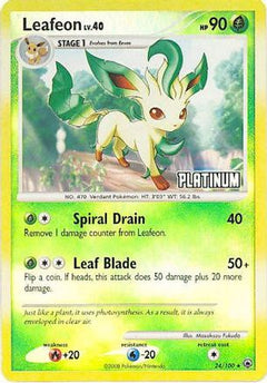 Leafeon (24/100) [Burger King Promos: 2009 Collection]-1