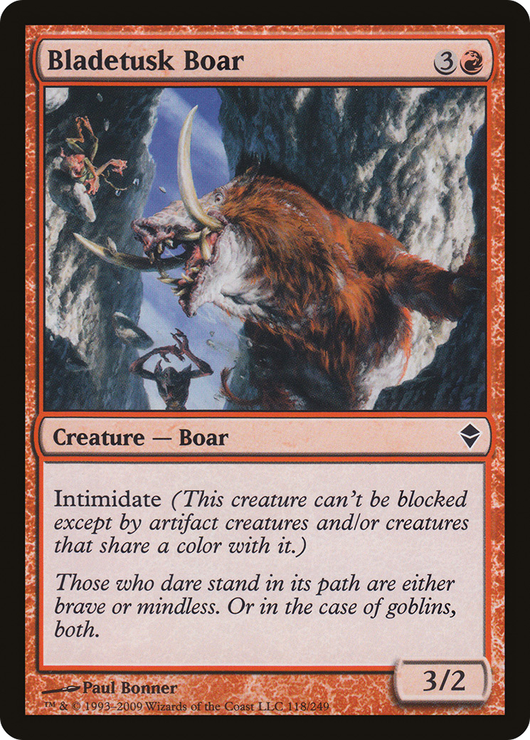 Bladetusk Boar [Zendikar]-1