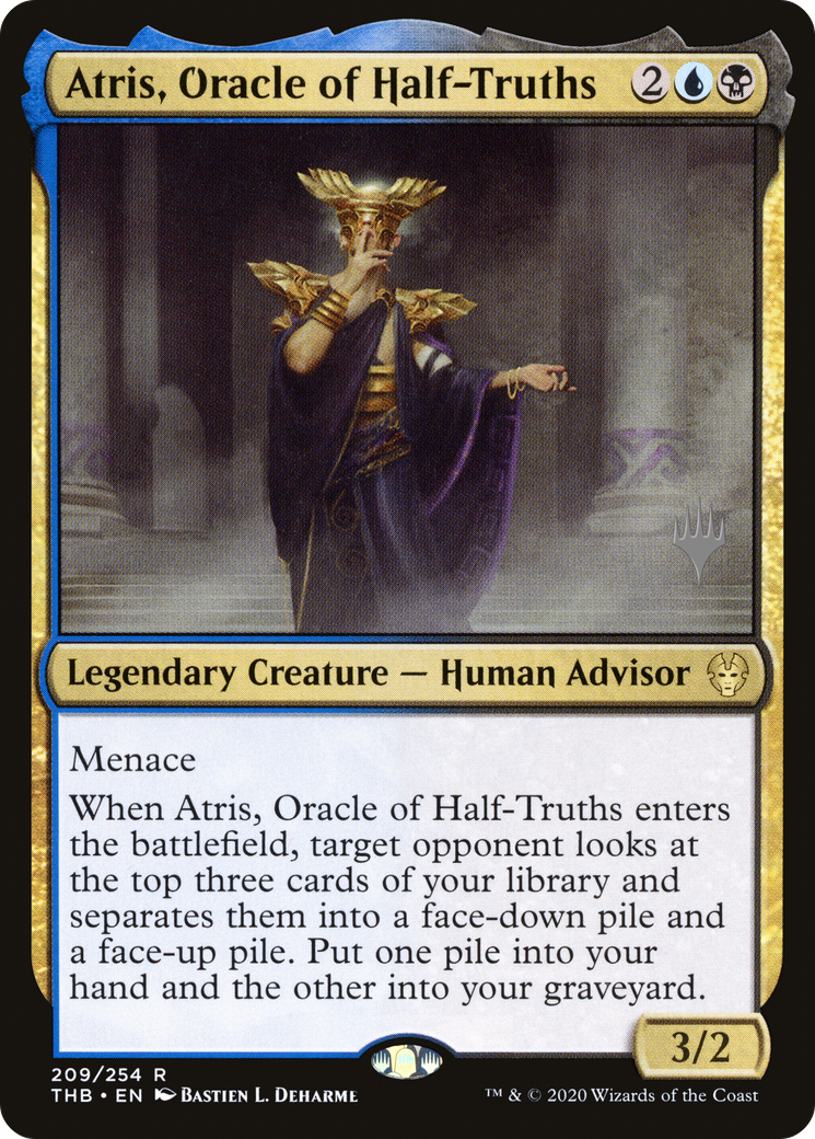 Atris, Oracle of Half-Truths (Promo Pack) [Theros Beyond Death Promos]-1