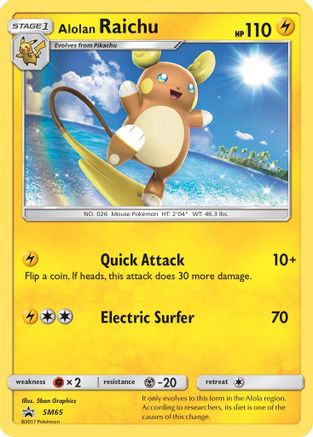 Alolan Raichu (SM65) [Sun & Moon: Black Star Promos]-1