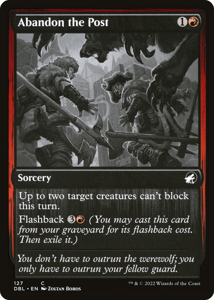 Abandon the Post [Innistrad: Double Feature]-1
