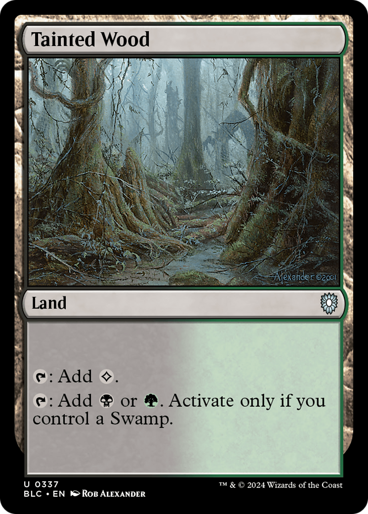 Tainted Wood [Bloomburrow Commander]-1