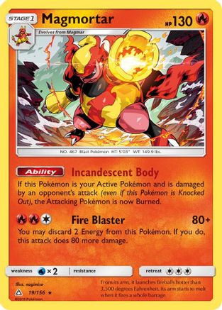 Magmortar (19/156) [Sun & Moon: Ultra Prism]-1