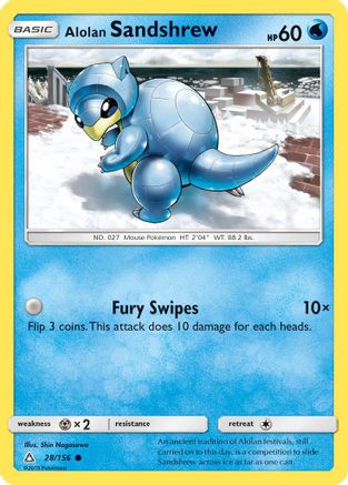 Alolan Sandshrew (28/156) [Sun & Moon: Ultra Prism]-1