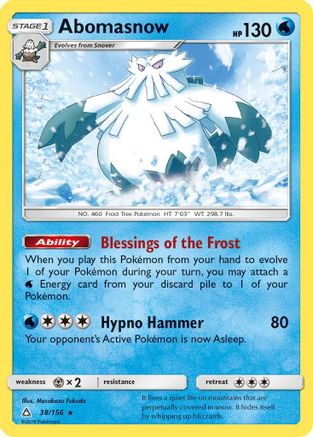 Abomasnow (38/156) [Sun & Moon: Ultra Prism]-1