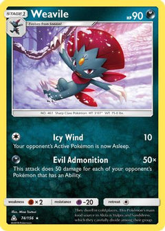 Weavile (74/156) [Sun & Moon: Ultra Prism]-1