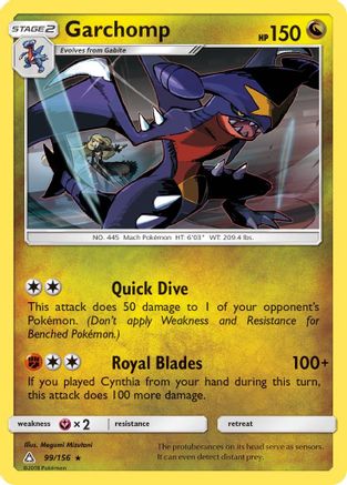 Garchomp (99/156) [Sun & Moon: Ultra Prism]-1