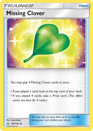 Missing Clover (129/156) [Sun & Moon: Ultra Prism]-1