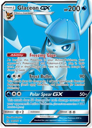 Glaceon GX (141/156) [Sun & Moon: Ultra Prism]-1