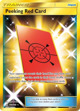 Peeking Red Card (169/156) [Sun & Moon: Ultra Prism]-1