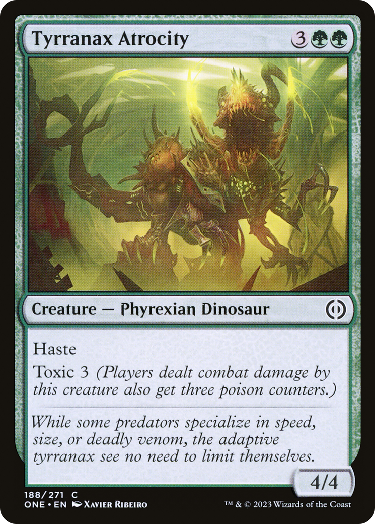 Tyrranax Atrocity (ONE-188) - Phyrexia: All Will Be One Foil-1